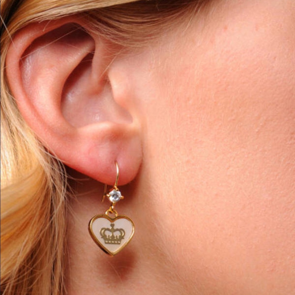 Juicy Couture Crown Dangle Earrings